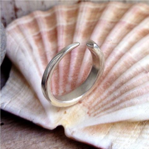 Unique sterling silver ring made from a hallmarked antique fork